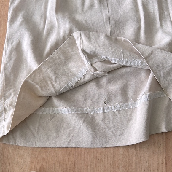 Vintage beige wiggle dress with pockets size 6 - Picture 8 of 14